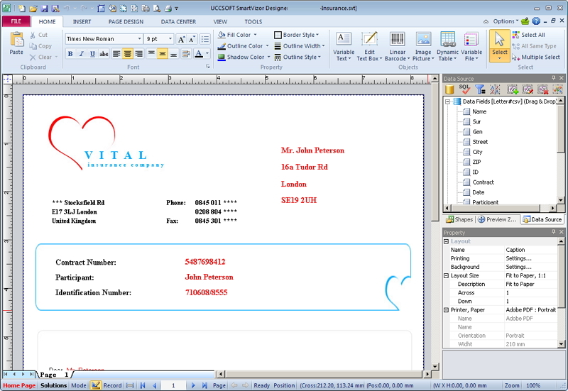 SmartVizor Variable Data Batch Publishing Software 26.6.181.118 screenshot