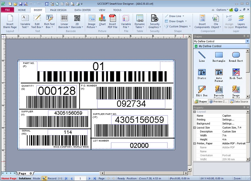 SmartVizor Barcode Label Printing icon